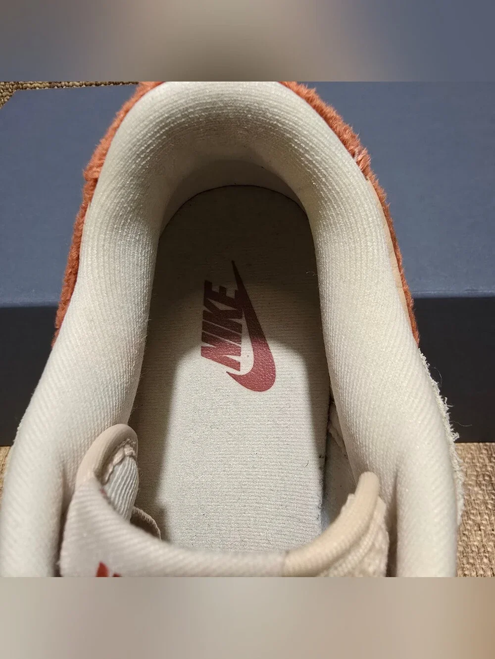 Nike Dunk Low Terry Swoosh Womens Size 9 US Mars Stone Suede DZ4706-200 No Box